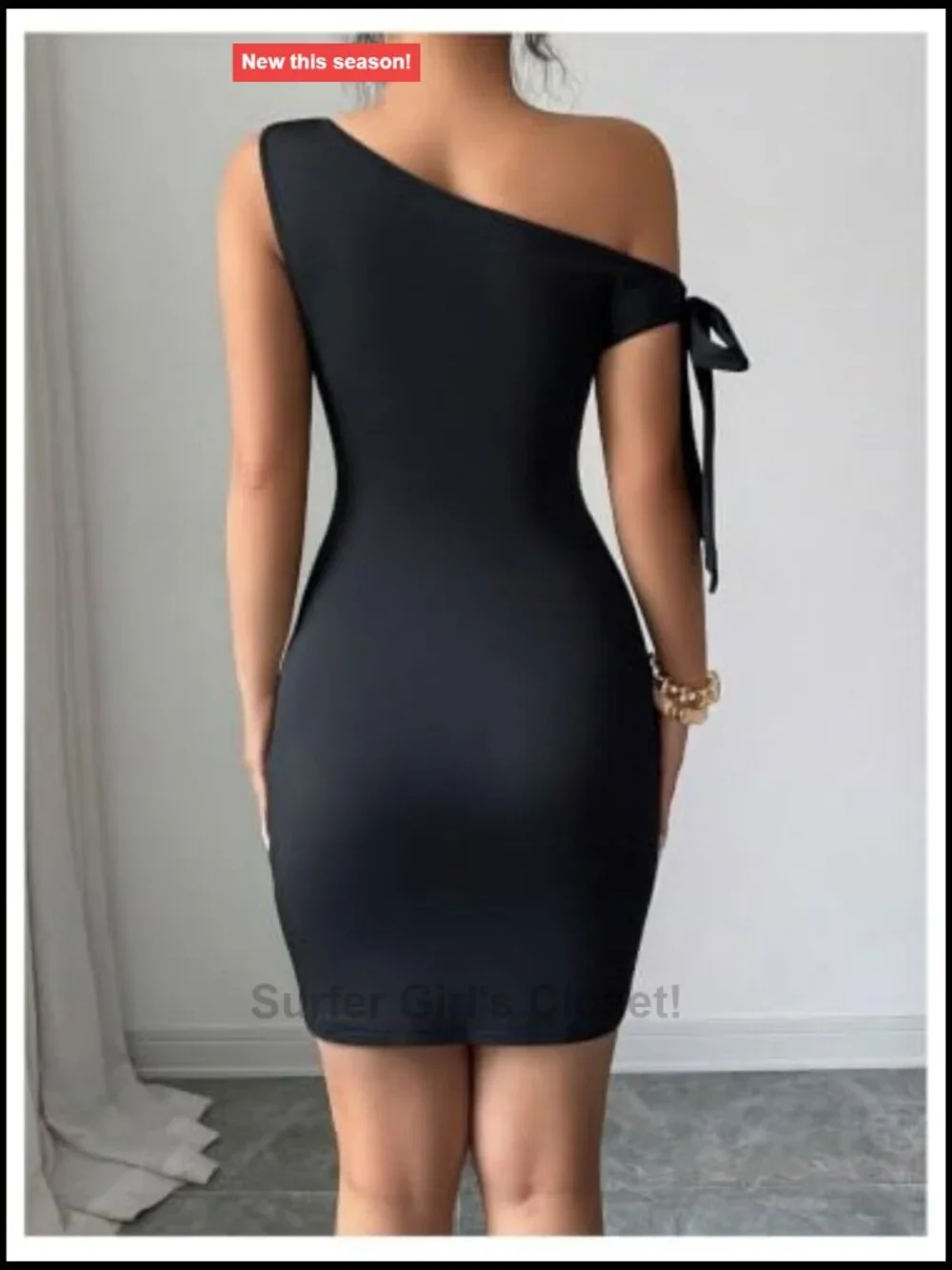 Floral Off Shoulder Sleeveless Bodycon Mini Dress Knot Side Formal
